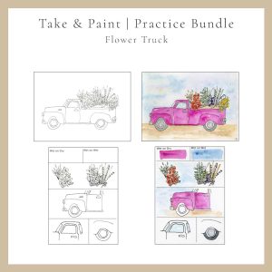 Flower Truck | Take & Paint | Practice Bundle