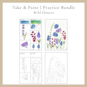 Wildflowers | Take & Paint | Practice Bundle