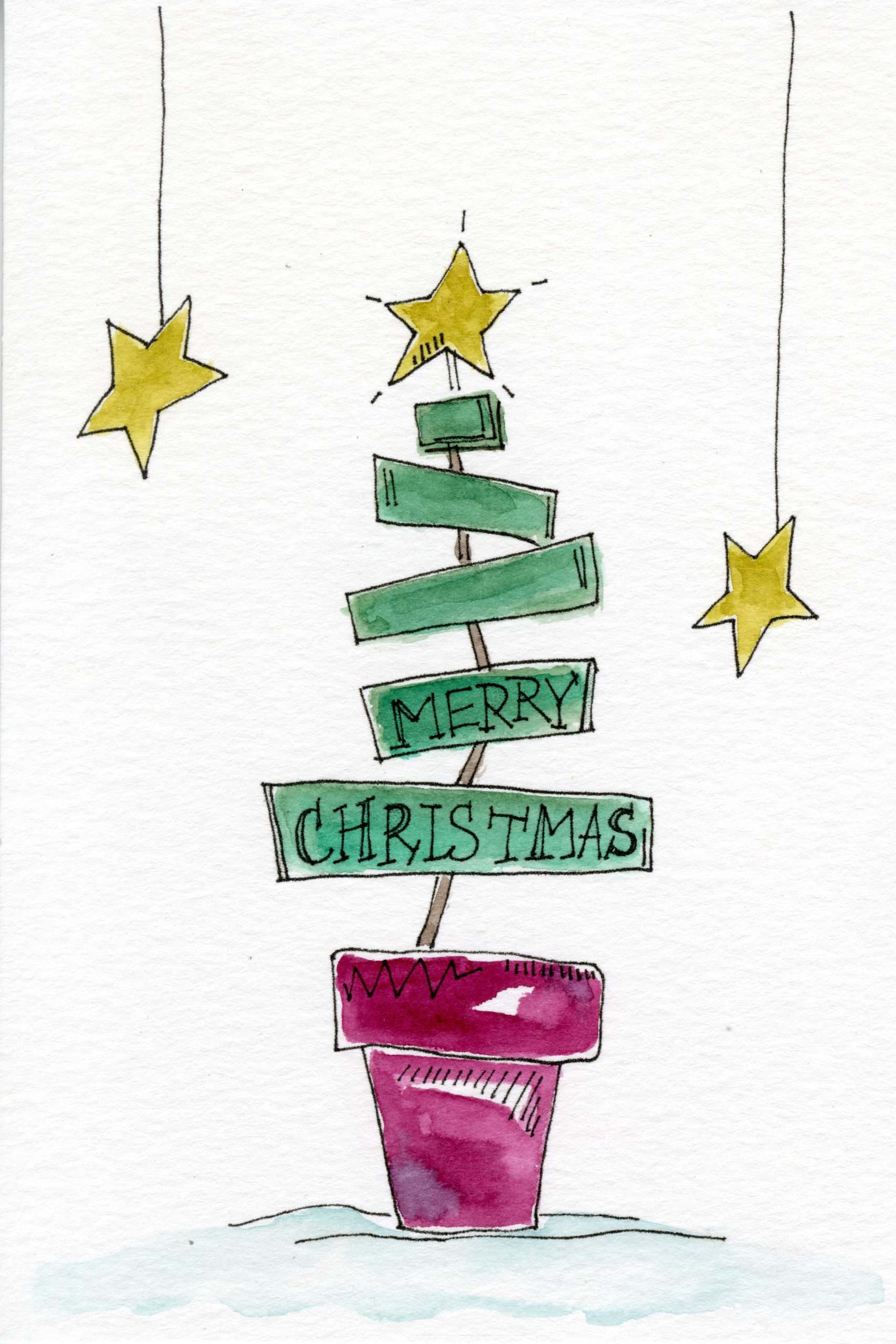 Christmas Sign Tree Take+Paint | Tamery Stafford