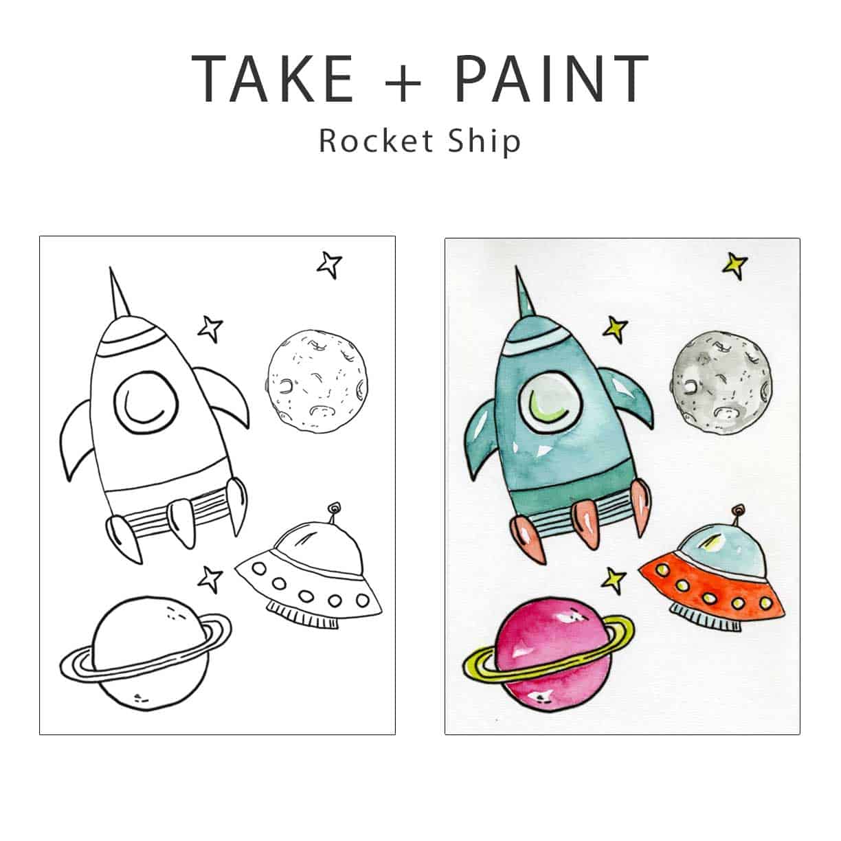 Pain Rocker Ship Rocket Ship Take+Paint | Tamery Stafford