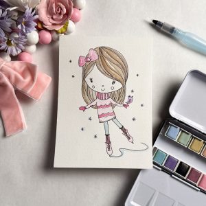 Ice Skate Girl | Take & Paint