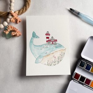 Whale & Lighthouse | Take & Paint