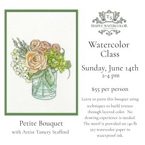 Watercolor Class | TBH Spa Sunday, June 14th  2-4pm